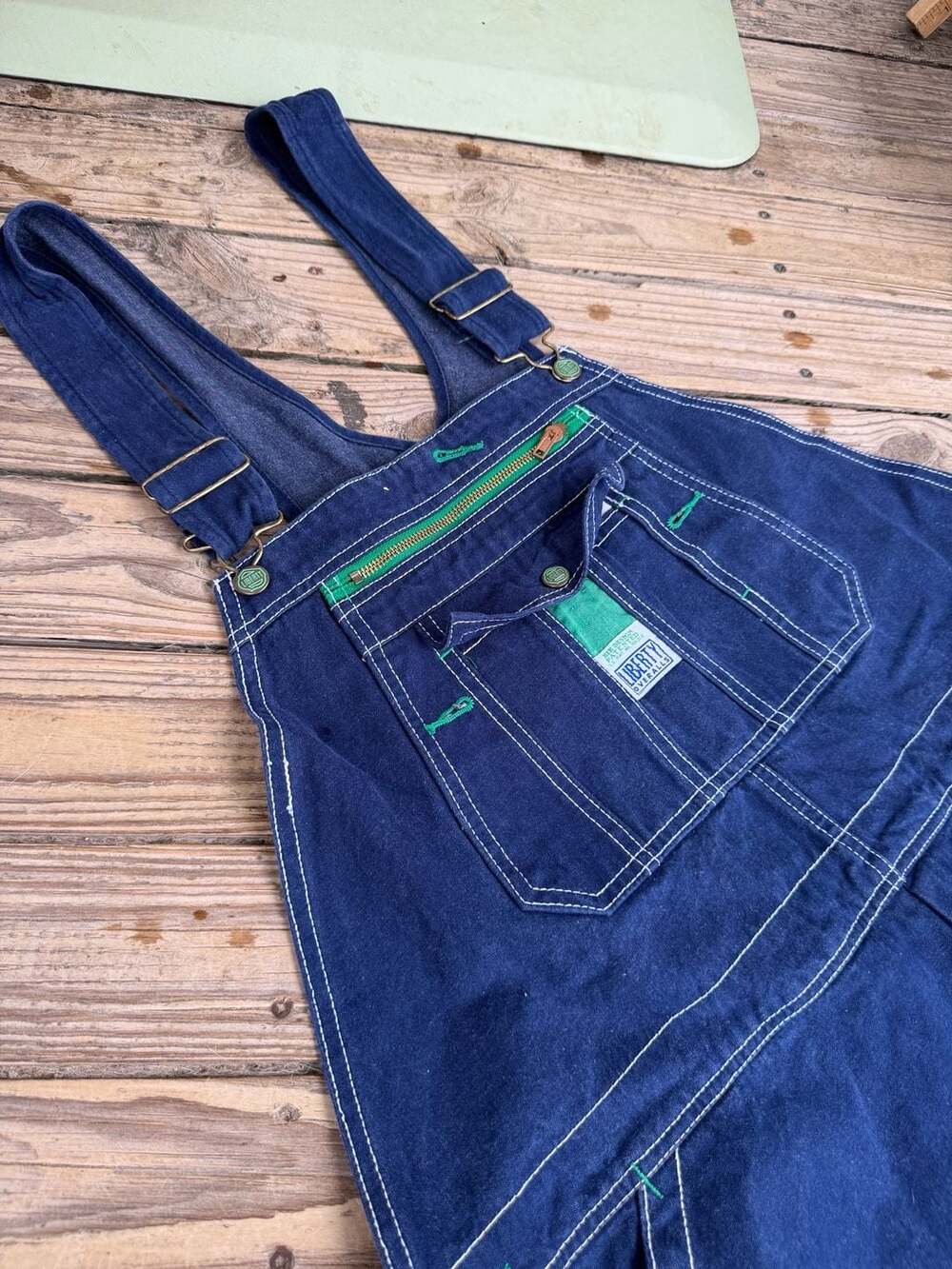 Liberty Men's Rigid Denim Bib Overalls, Dark Wash
